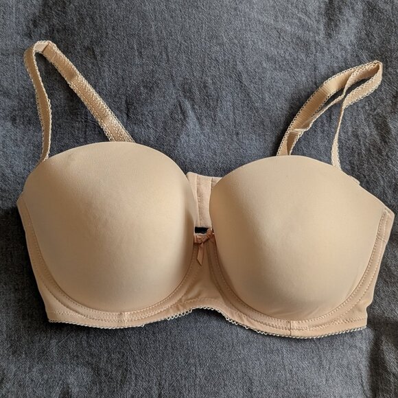 Freya Deco Strapless Convertible 32E Nude - Picture 1 of 5